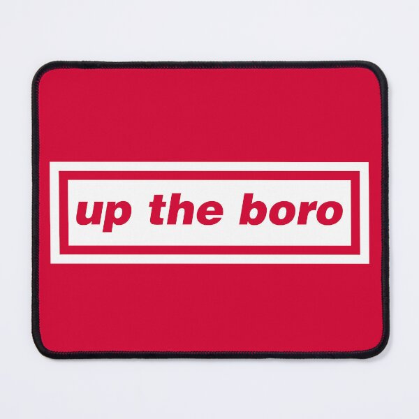 Item preview, Up The Boro Middlesbrough Oasis parody Red Background designed and sold by Logo-A-GoGo.