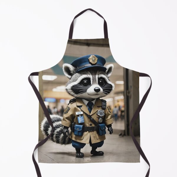 Item preview, Officer Raccoon on Patrol designed and sold by ZenOfAIarts.