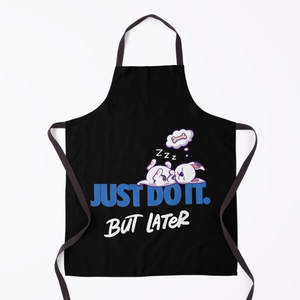 Item preview, JUST DO IT but later cute sleeping dog nike 2 designed and sold by Psycho-Crazy.
