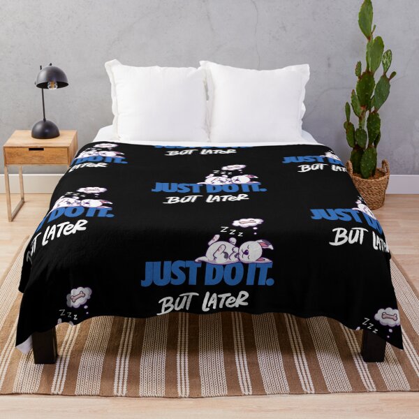 Item preview, JUST DO IT  but later cute sleeping dog nike 2 designed and sold by Psycho-Crazy.
