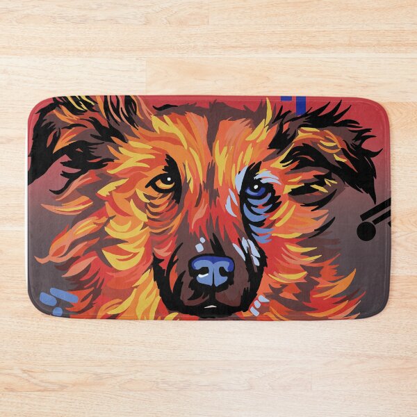 Item preview, Abstract Dog artwork digital drawing of mixed breed Red designed and sold by CreativelySophG.