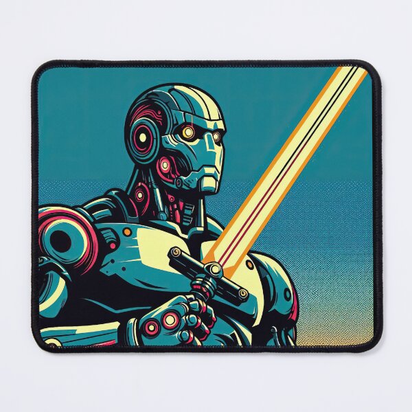 Item preview, Cyborg Warrior Pop Art Style designed and sold by artofuniverse.