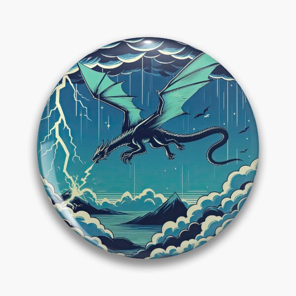 Item preview, Dragon and Storm Pop Art Style designed and sold by artofuniverse.