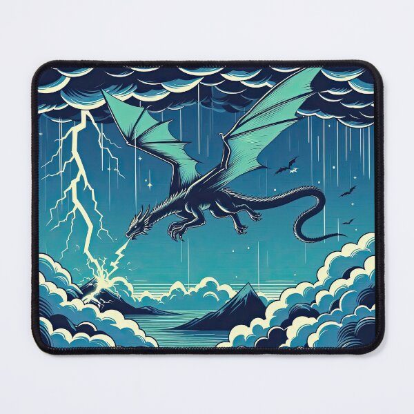 Item preview, Dragon and Storm Pop Art Style designed and sold by artofuniverse.
