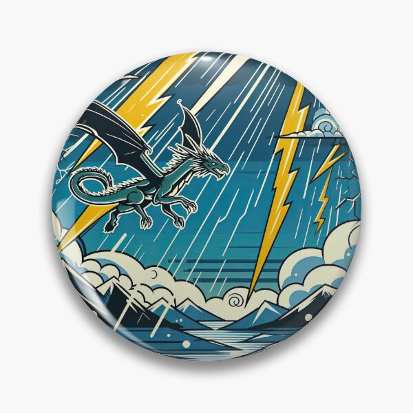 Item preview, Dragon and Storm Pop Art Style designed and sold by artofuniverse.