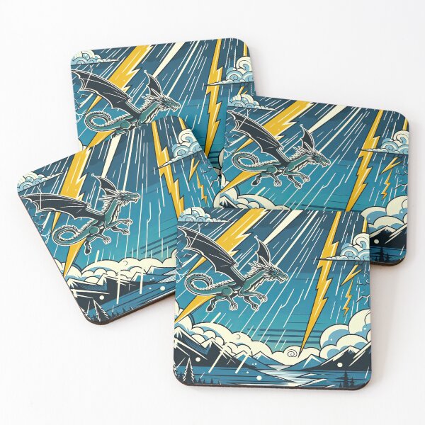 Item preview, Dragon and Storm Pop Art Style designed and sold by artofuniverse.