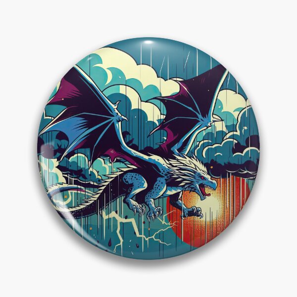 Item preview, Dragon and Storm Pop Art Style designed and sold by artofuniverse.