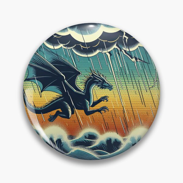 Item preview, Dragon and Storm Pop Art Style designed and sold by artofuniverse.