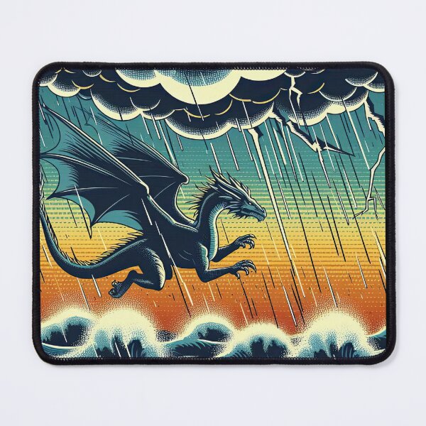 Item preview, Dragon and Storm Pop Art Style designed and sold by artofuniverse.
