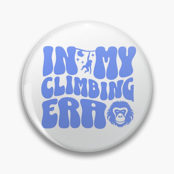 Item preview, In my climbing era curvy lettering blue boulder t-shirt designed and sold by Bouldershop.