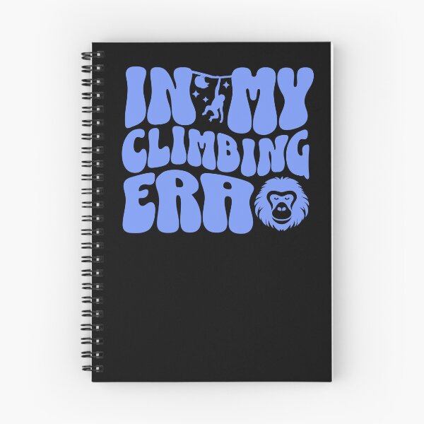 Item preview, In my climbing era curvy lettering blue boulder t-shirt designed and sold by Bouldershop.