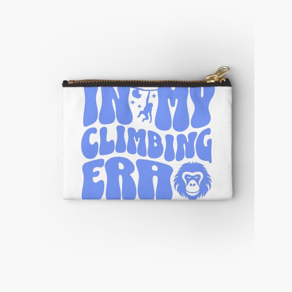Item preview, In my climbing era curvy lettering blue boulder t-shirt designed and sold by Bouldershop.