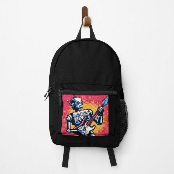 Item preview, Guitarist Robot Pop Art Style designed and sold by artofuniverse.