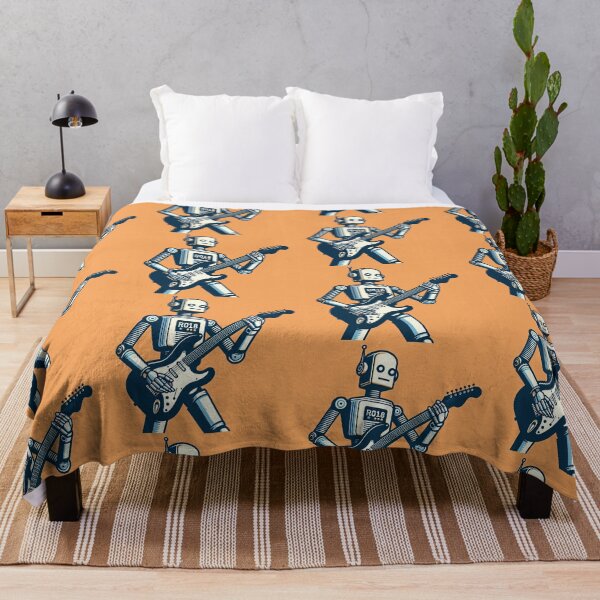 Item preview, Guitarist Robot Pop Art Style designed and sold by artofuniverse.