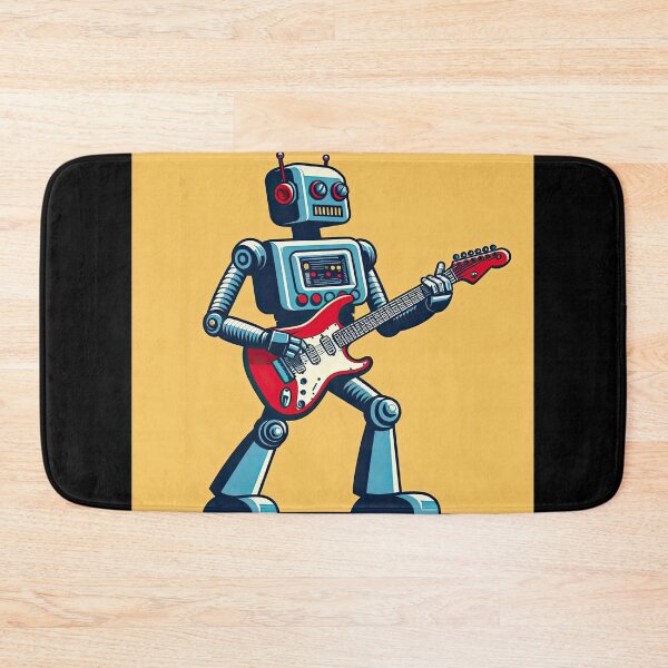 Item preview, Guitarist Robot Pop Art Style designed and sold by artofuniverse.