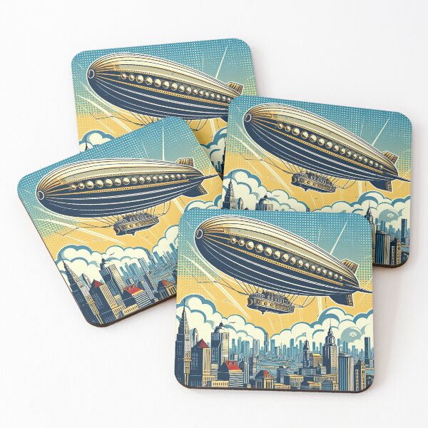 Item preview, Steampunk Zeppelin Pop Art Style designed and sold by artofuniverse.