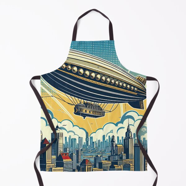 Aperçu de l'œuvre Zeppelin Steampunk de style Pop Art créée et vendue par artofuniverse.