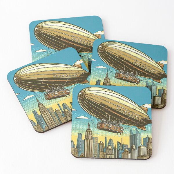 Item preview, Steampunk Zeppelin Pop Art Style designed and sold by artofuniverse.