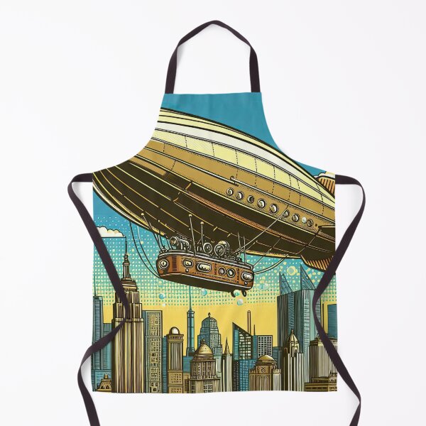 Aperçu de l'œuvre Zeppelin Steampunk de style Pop Art créée et vendue par artofuniverse.