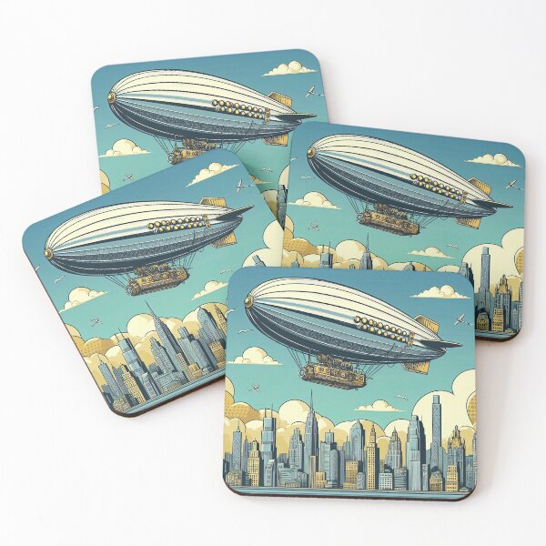 Item preview, Steampunk Zeppelin Pop Art Style designed and sold by artofuniverse.