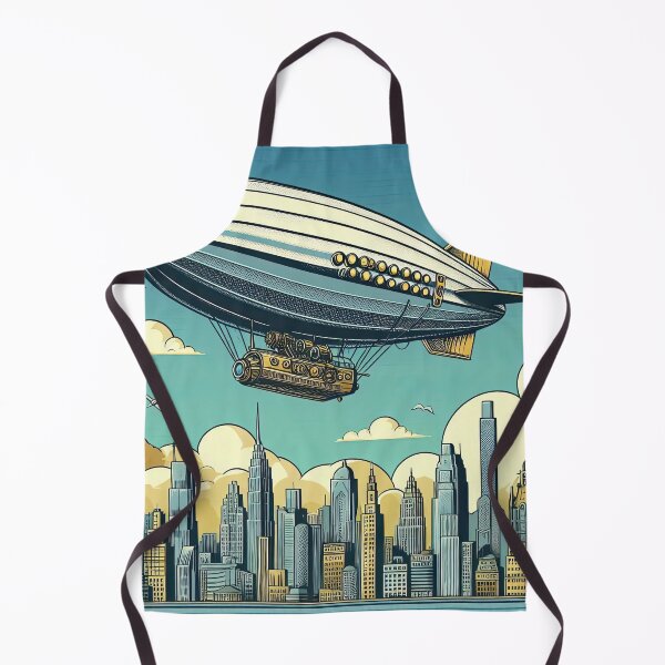 Aperçu de l'œuvre Zeppelin Steampunk de style Pop Art créée et vendue par artofuniverse.