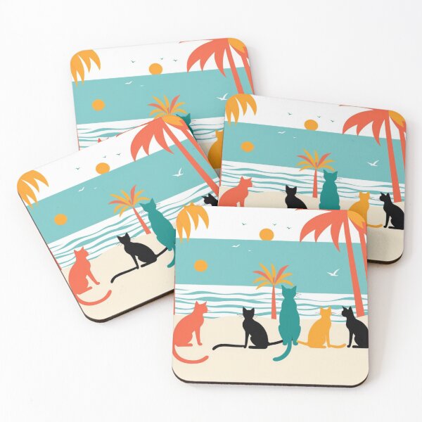 Item preview, Tropical Beach Cats Design designed and sold by Mehwish.