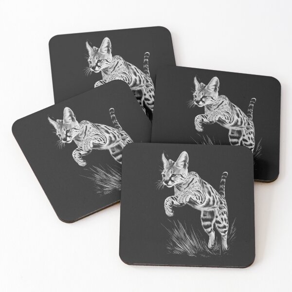 Item preview, Serval Cat designed and sold by wowwowmeow.