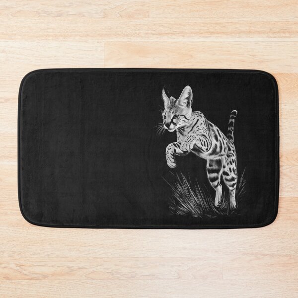 Item preview, Serval Cat designed and sold by wowwowmeow.