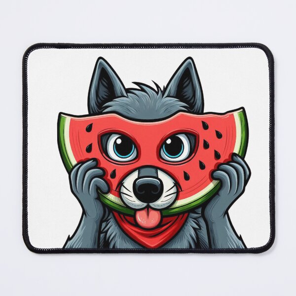 Item preview, WATERMELON WOLF MASKED designed and sold by cami gallo.