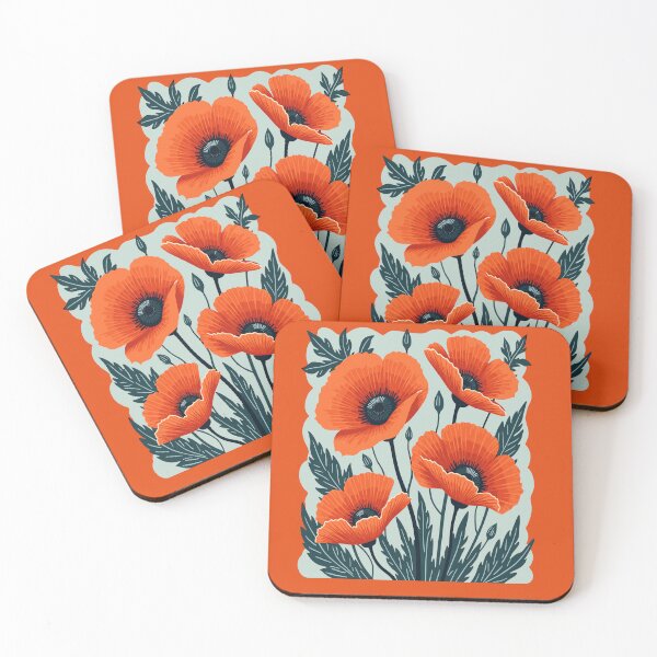 Item preview, Four Pretty Poppies 1 designed and sold by taiche.