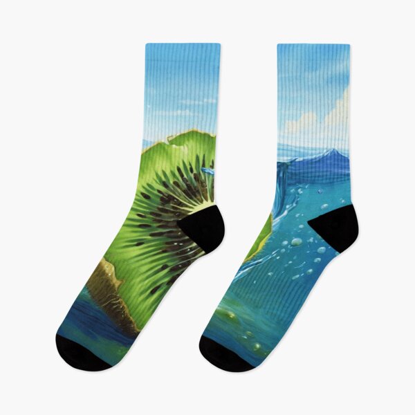 Item preview, Half a kiwi fruit in the ocean designed and sold by PierreAlbijanic.