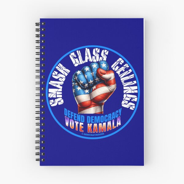 Item preview, SUDD0180 DemocratDesigns Rompe los techos de cristal Puño de la bandera estadounidense Feminista patriótica para los demócratas Vota por Kamala Harris Tim Walz designed and sold by DemocratDesigns.