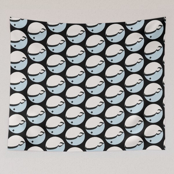 Item preview, Hubb Hub حب Love  Arab Valentine Arabic calligraphy Baby Blue Circle designed and sold by ZamZamDesign.