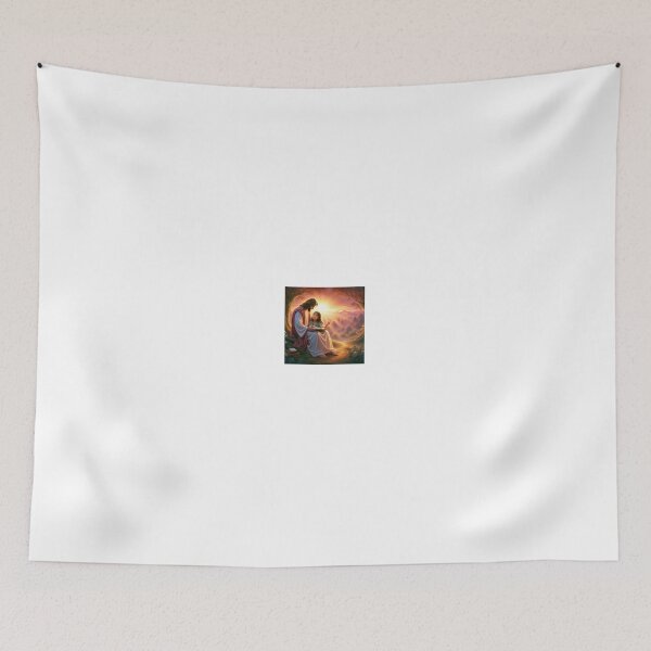 Item preview, Jesus Christ teaching the bible to a girl in sunrise designed and sold by boomfire153.