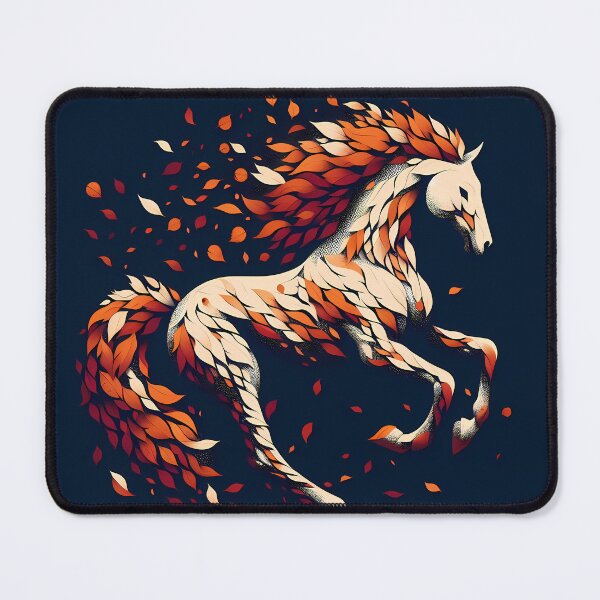 Item preview, Horse Made of Leaves, Ai Generated Art designed and sold by ACC .