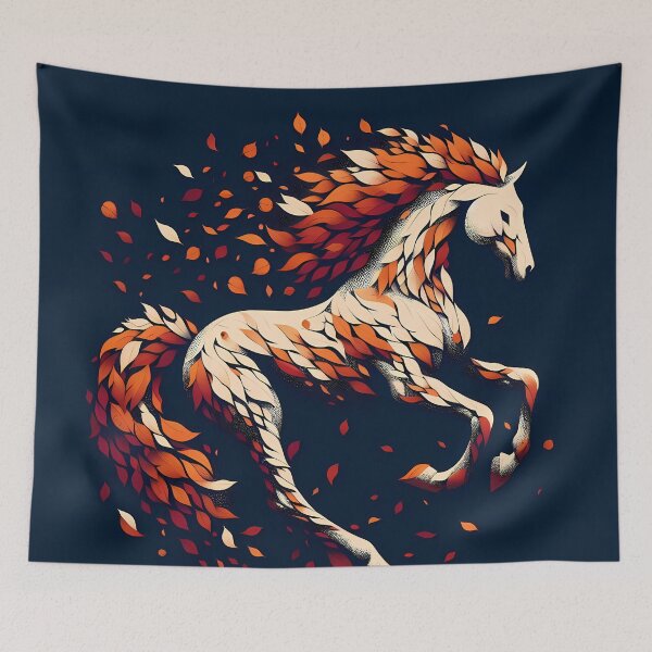 Item preview, Horse Made of Leaves, Ai Generated Art  designed and sold by ACC .