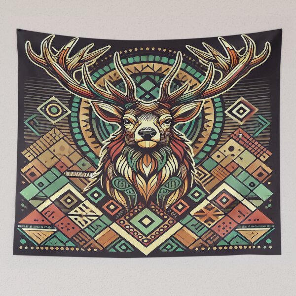 Item preview, Tribal Deer: Wisdom and Wild Elegance designed and sold by FAONIM.