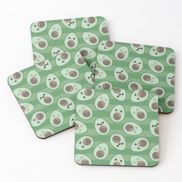 Item preview, Kawaii Avocado Pattern  designed and sold by sasyall.