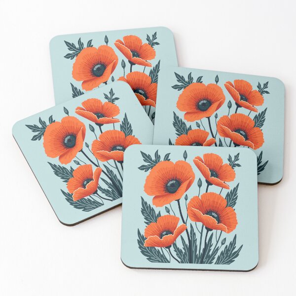 Item preview, Four Pretty Poppies 2 designed and sold by taiche.