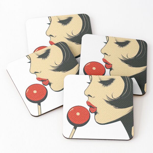 Item preview, lollipop pop art woman designed and sold by Phoebe (meaning radiant) Millie.