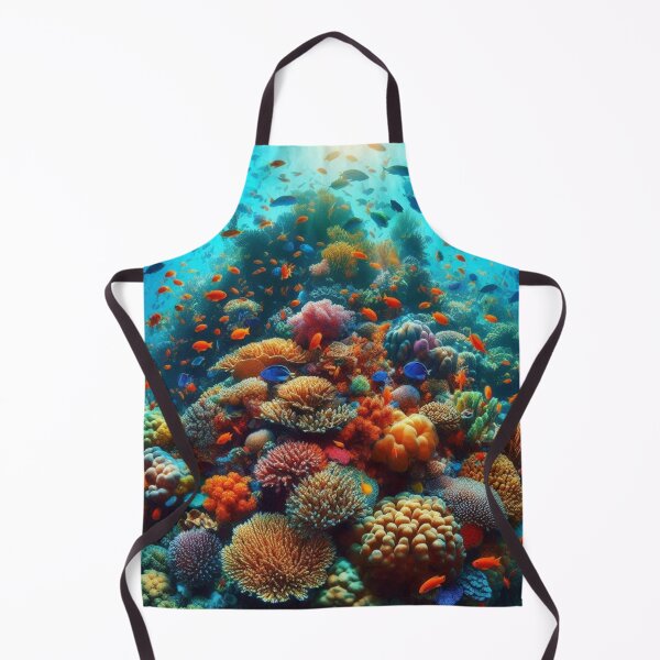 Item preview, Vibrant Coral Reef Teeming With Colorful Fish. designed and sold by IrsathThaslima.