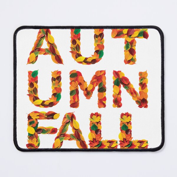 FALL AUTUMN WORDS Mouse Pad