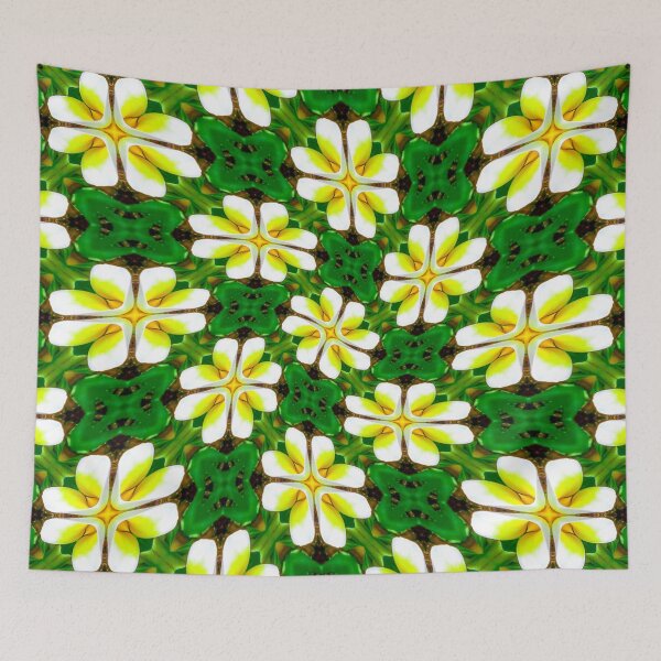 Item preview, Yellow Frangipani Pattern designed and sold by Patternflower.