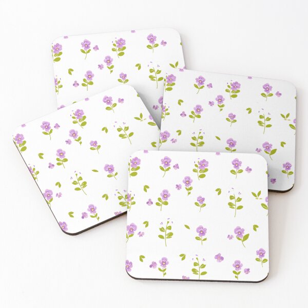 Item preview, Small Purple Flowers - fluidwatercolor designed and sold by fluidwatercolor.