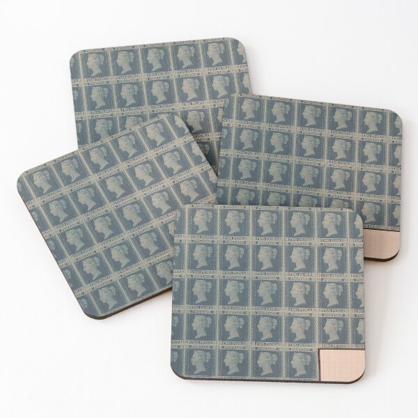 Item preview, Two Penny Blue Stamps designed and sold by AnimaliaStar.