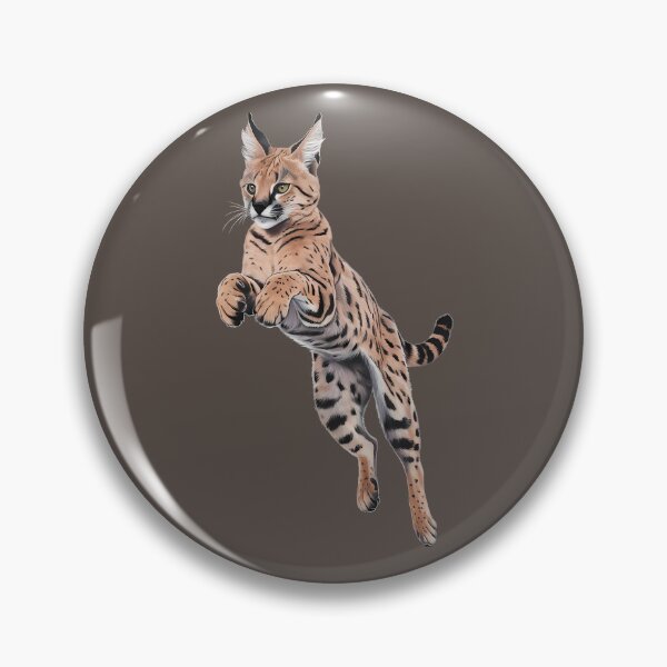 Item preview, Serval Cat designed and sold by wowwowmeow.