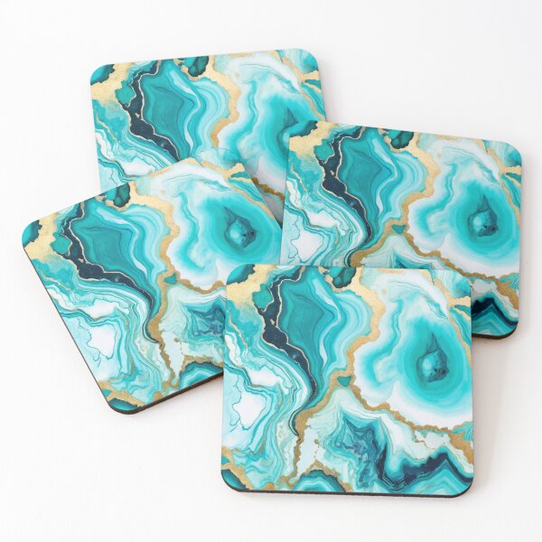 Item preview, Emerald Golden Geode Pattern designed and sold by BirdsnStuff.