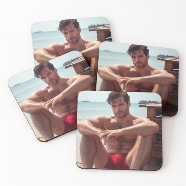 Item preview, Henry cavill enjoying a beach  designed and sold by kimisahavana.