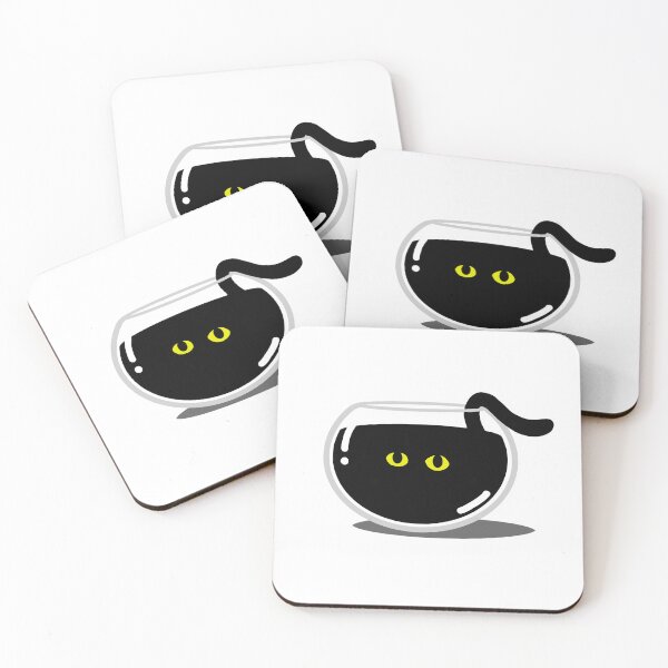 Item preview, A Strange Black Cat in a fishbowl (Hidden eyes) designed and sold by Ash-chillz.