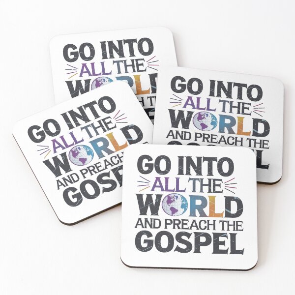 Item preview, Go Into All the World and Preach the Gospel, Globe Art designed and sold by Faithloveshop.